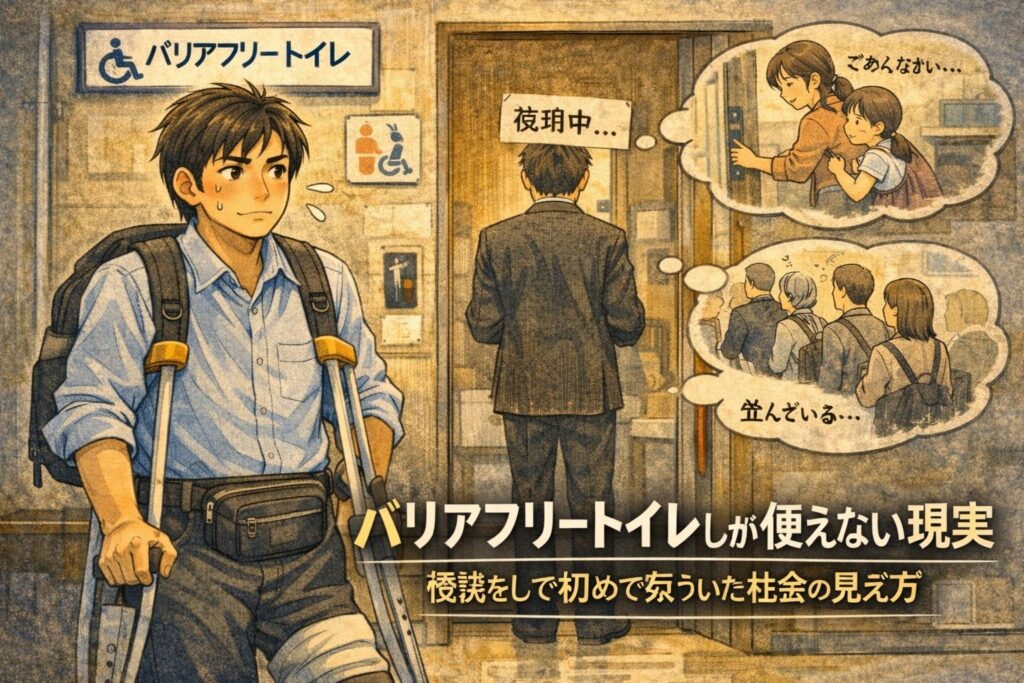 バリアフリートイレしか使えない現実｜怪我をして初めて気づいた社会の見え方