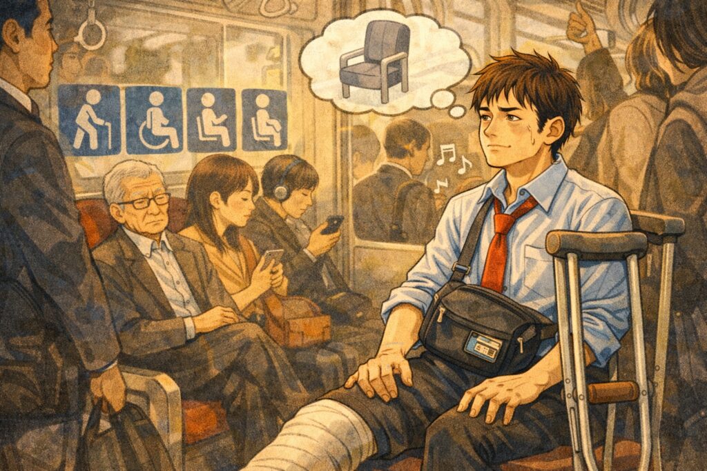 回復期の電車通勤と優先席の心理的負担