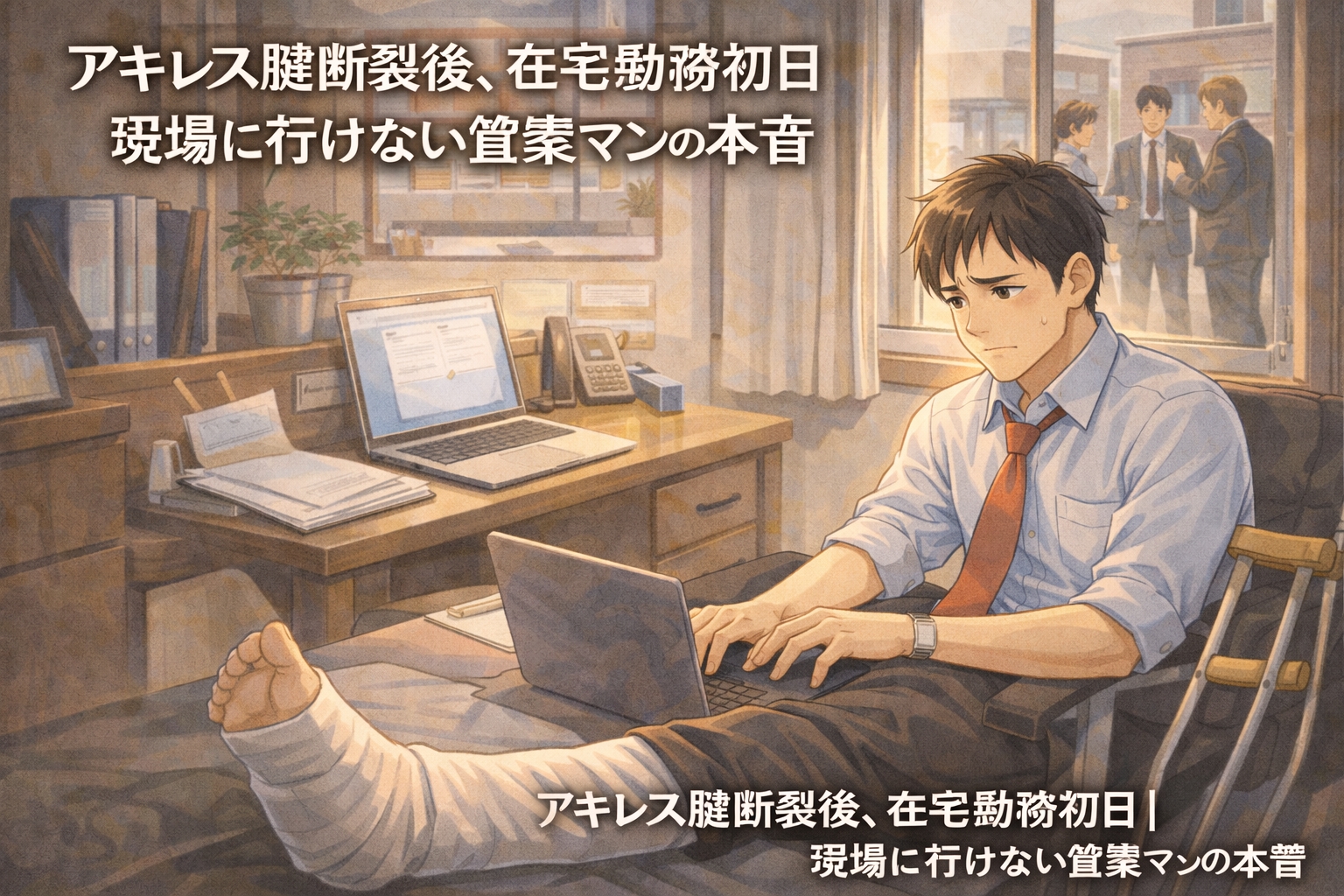 アキレス腱断裂　在宅勤務