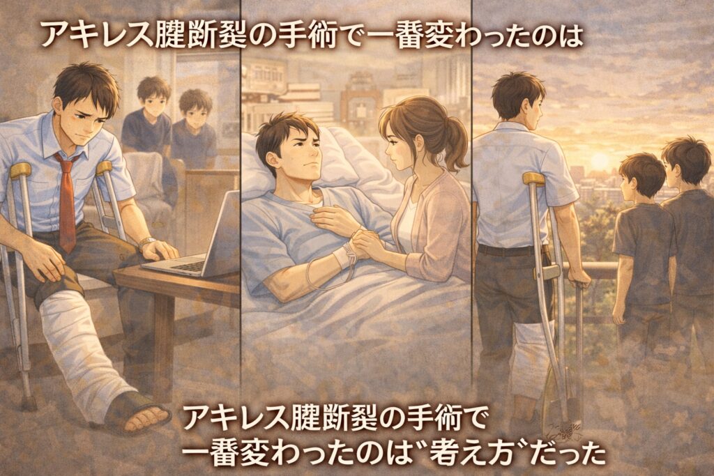 アキレス腱断裂　変わった考え方