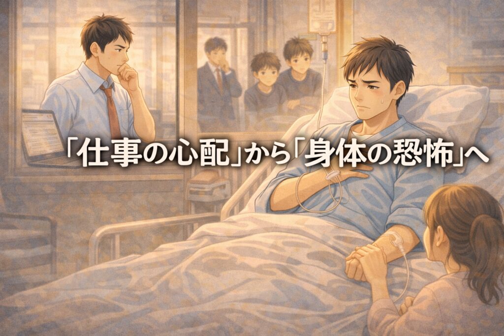 アキレス腱断裂　仕事心配から身体の恐怖への変化