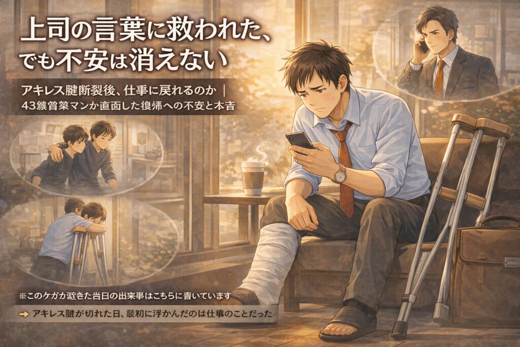 アキレス腱断裂　上司からの言葉