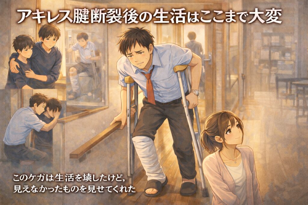 アキレス腱断裂　生活の大変さが教えてくれたこと