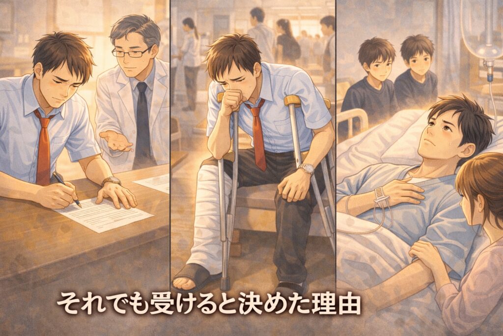 アキレス腱断裂　受けると決めた理由