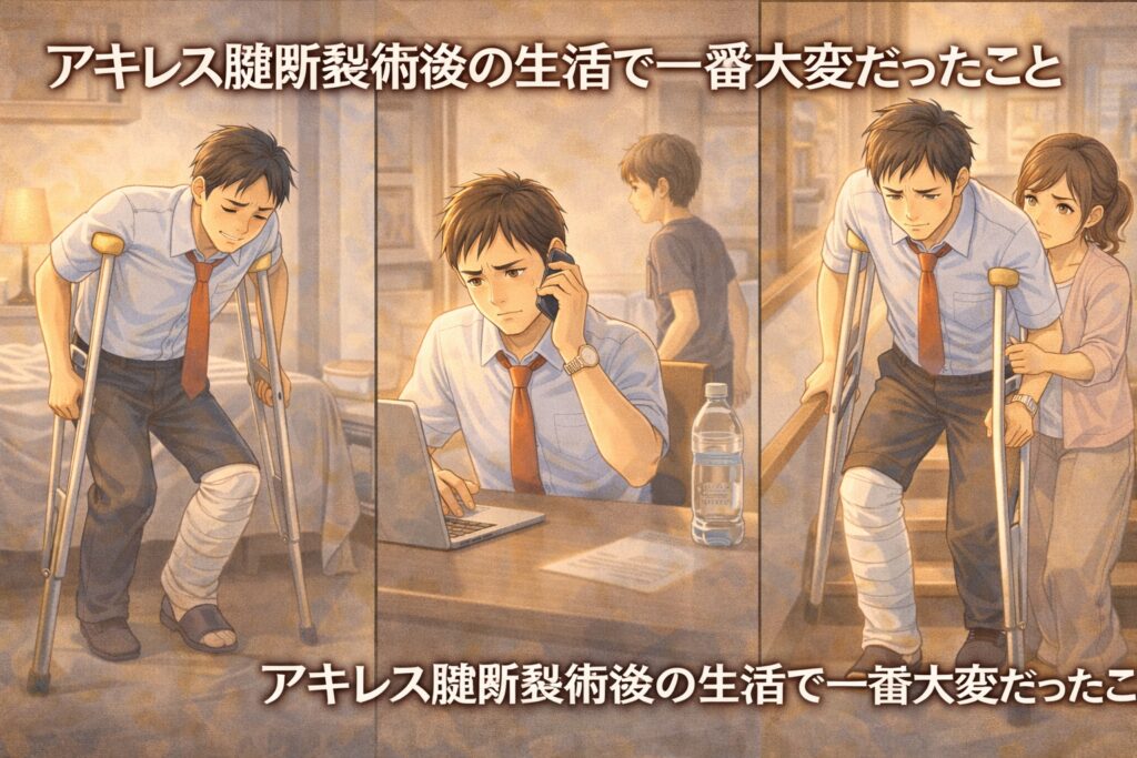 アキレス腱断裂後の階段の上り方・下り方のコツ