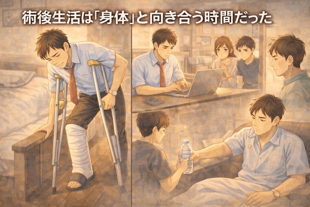 アキレス腱断裂手術後、副業(ブログ)を始めた理由|動けない不安を減らす行動