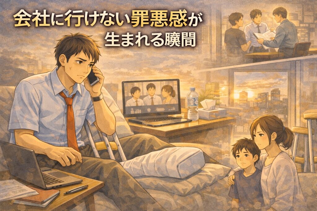 会社に行けない罪悪感が生まれる瞬間