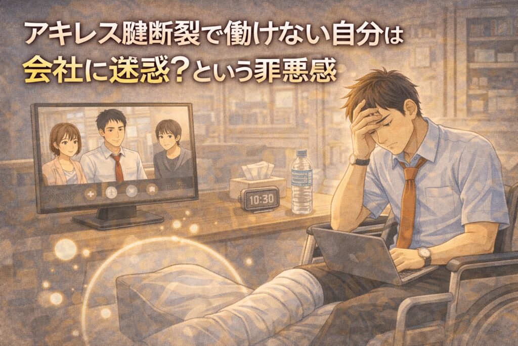 アキレス腱断裂で働けない自分は会社に迷惑？という罪悪感