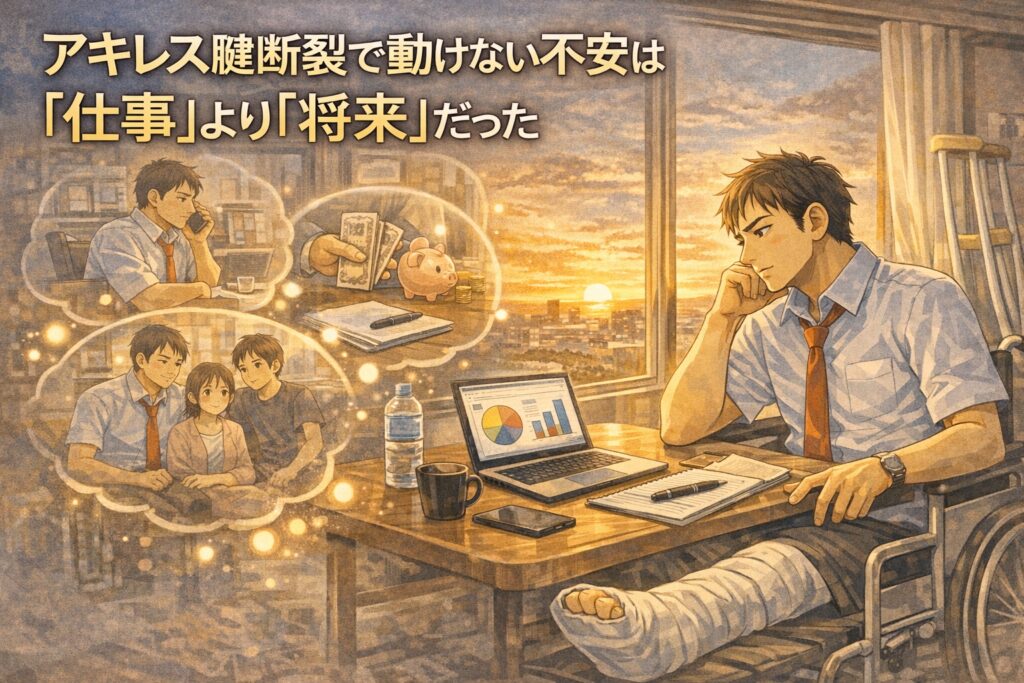 アキレス腱断裂で動けない不安は「仕事」より「将来」だった