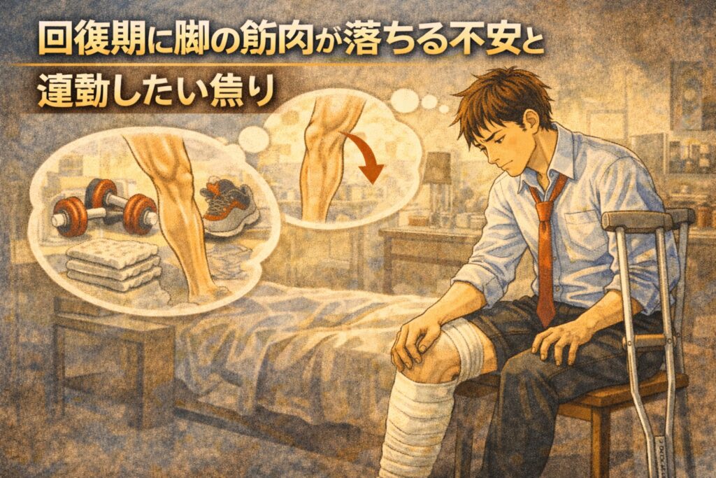 回復期に脚の筋肉が落ちる不安と運動したい焦り