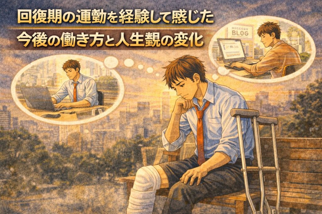 回復期の通勤を経験して感じた今後の働き方と人生観の変化