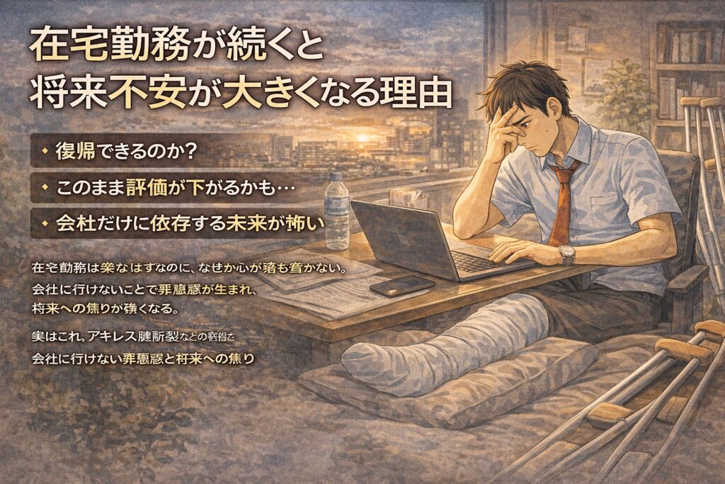 在宅勤務が続くと将来不安が大きくなる理由