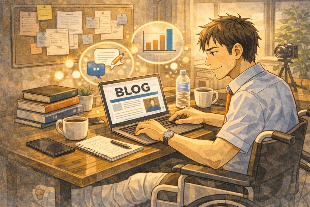 動けない期間に始めた副業（ブログ）の話