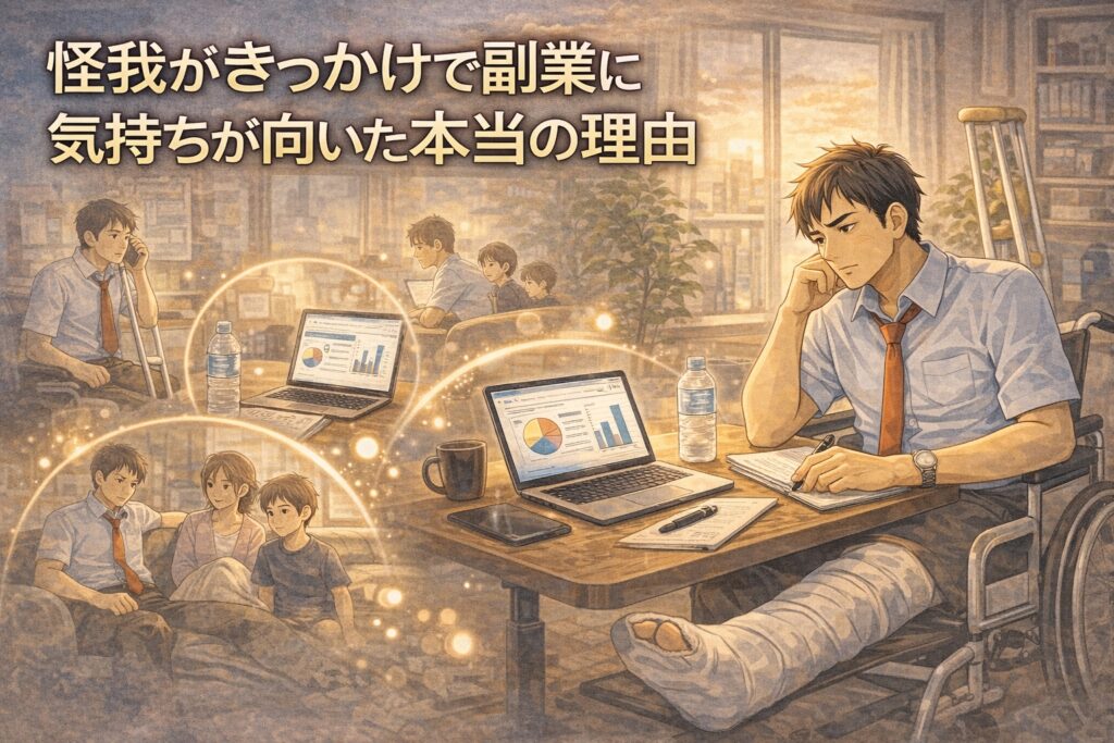 怪我がきっかけで副業に気持ちが向いた本当の理由
