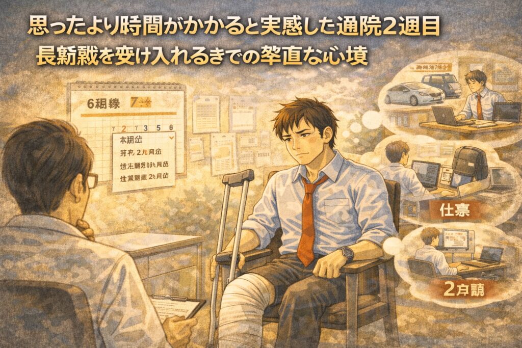 思ったより時間がかかると実感した通院2週目｜長期戦を受け入れるまでの率直な心境