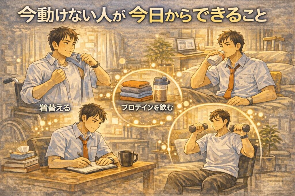 今動けない人が今日からできること