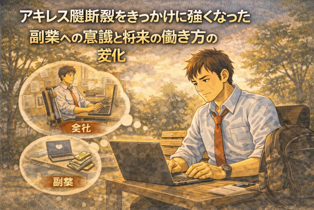 アキレス腱断裂をきっかけに強くなった副業への意識と将来の働き方の変化