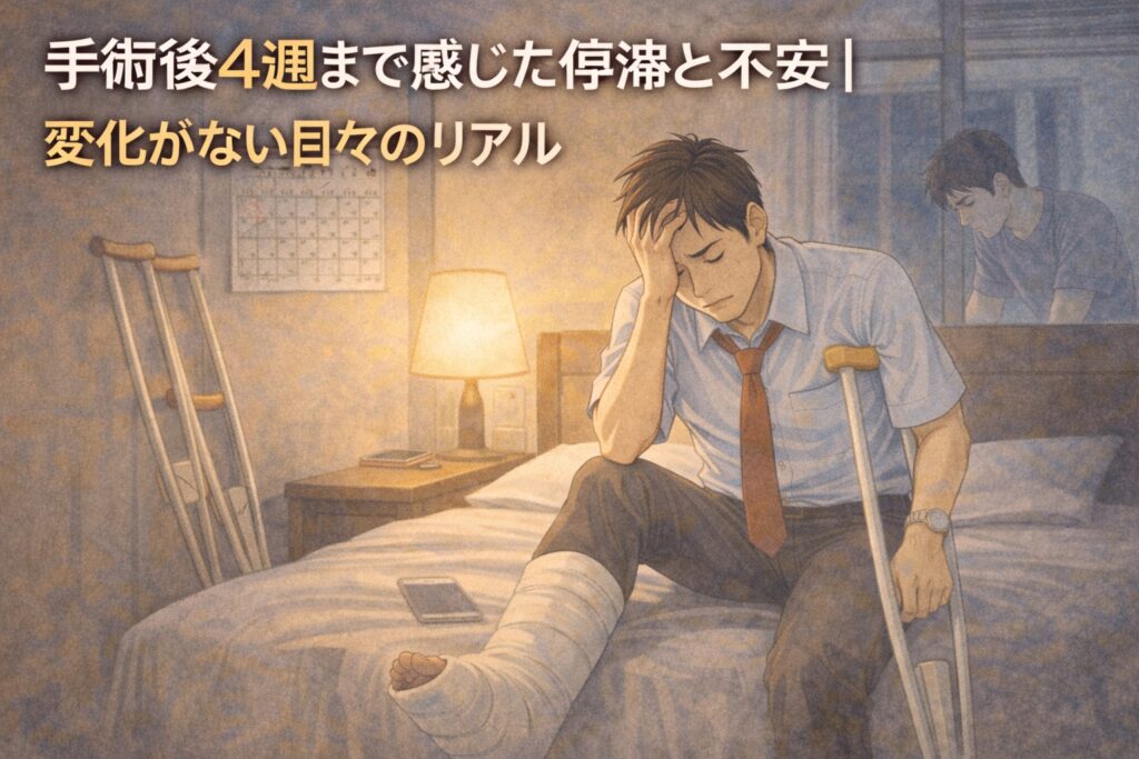 手術後4週まで感じた停滞と不安｜変化がない日々のリアル