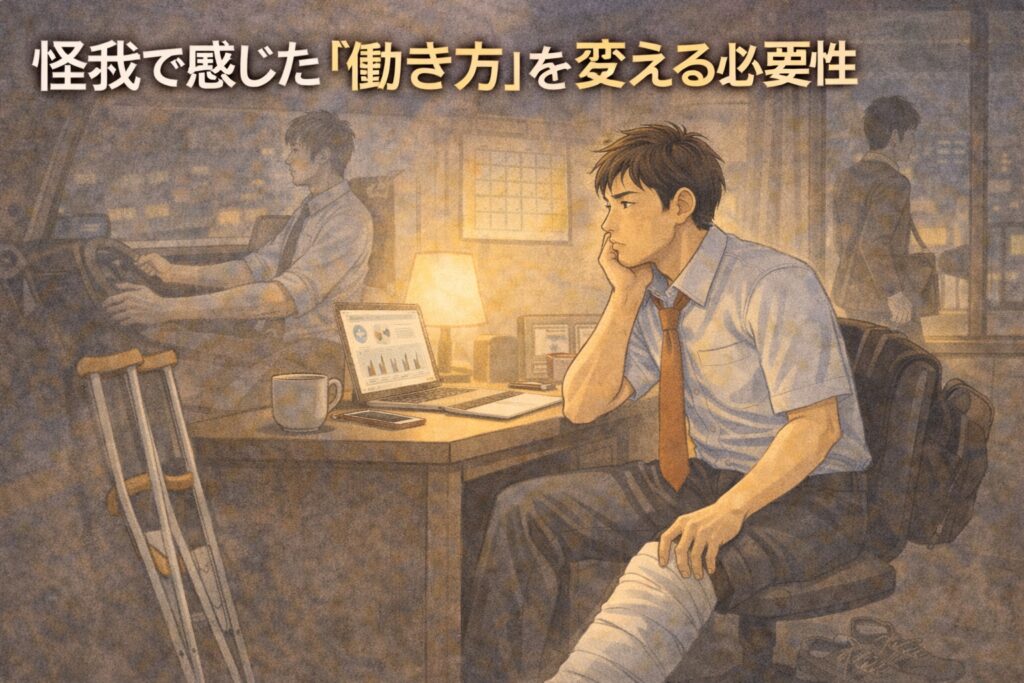 怪我で感じた「働き方」を変える必要性